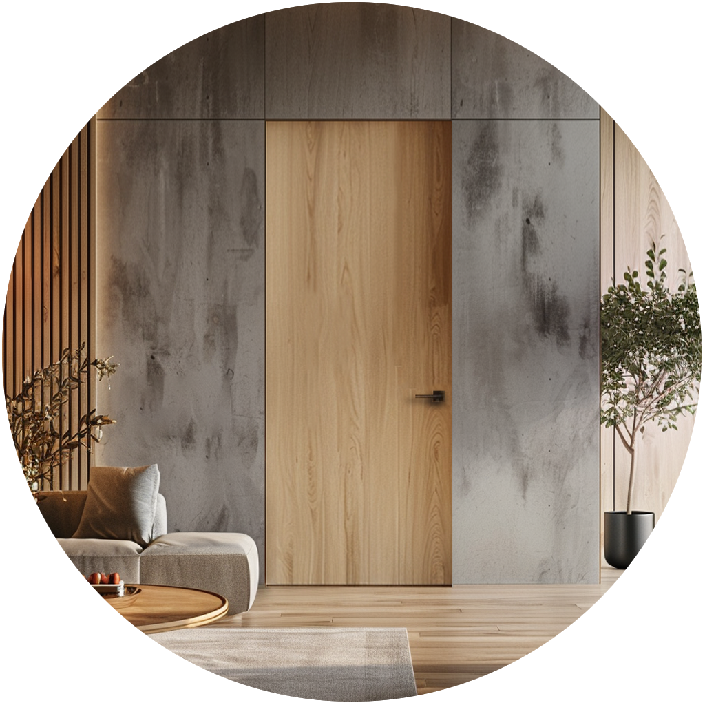 puertas invisibles madera